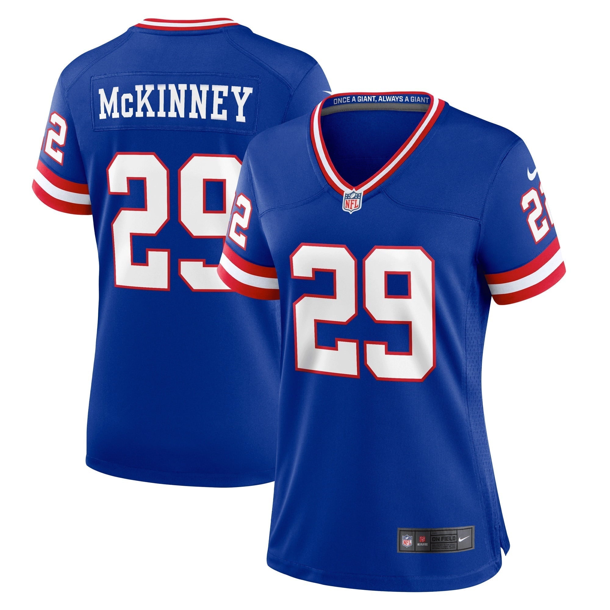 Women s Nike Xavier McKinney Royal New York Giants Classic Player Game Jersey