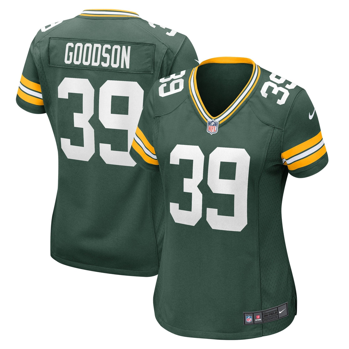 Women s Nike Tyler Goodson Green Green Bay Packers Game Player Jersey