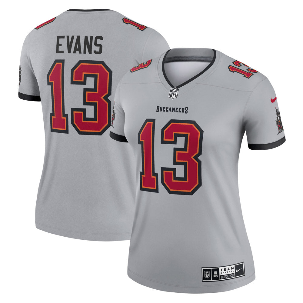 Women s Tampa Bay Buccaneers Mike Evans Inverted Legend Jersey Gray