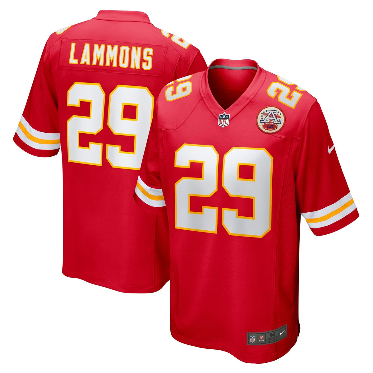 Men s Nike Chris Lammons Red Kansas City Chiefs Team Game Player Jersey