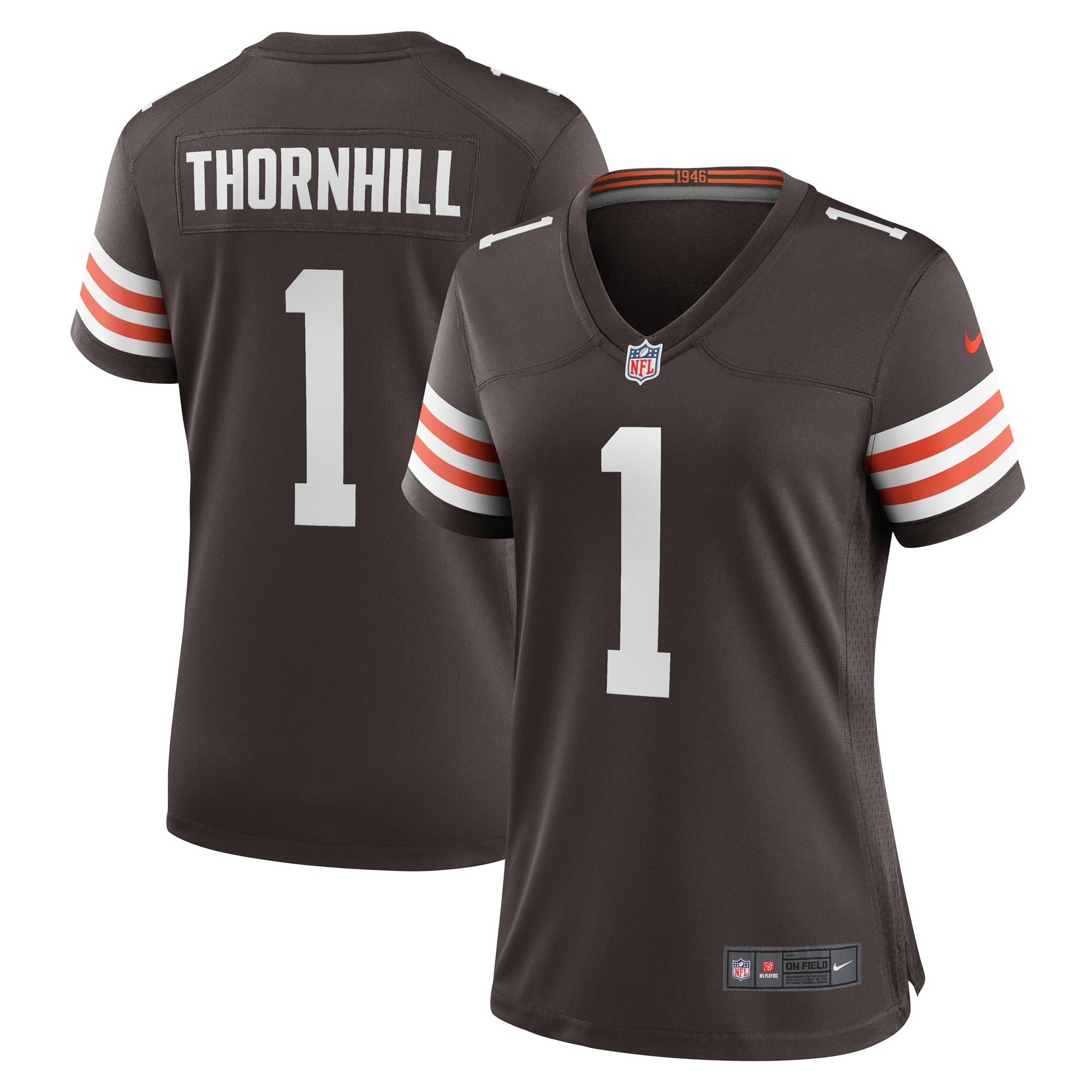 Juan Thornhill Cleveland Browns Nike Women s Team Game Jersey   Brown