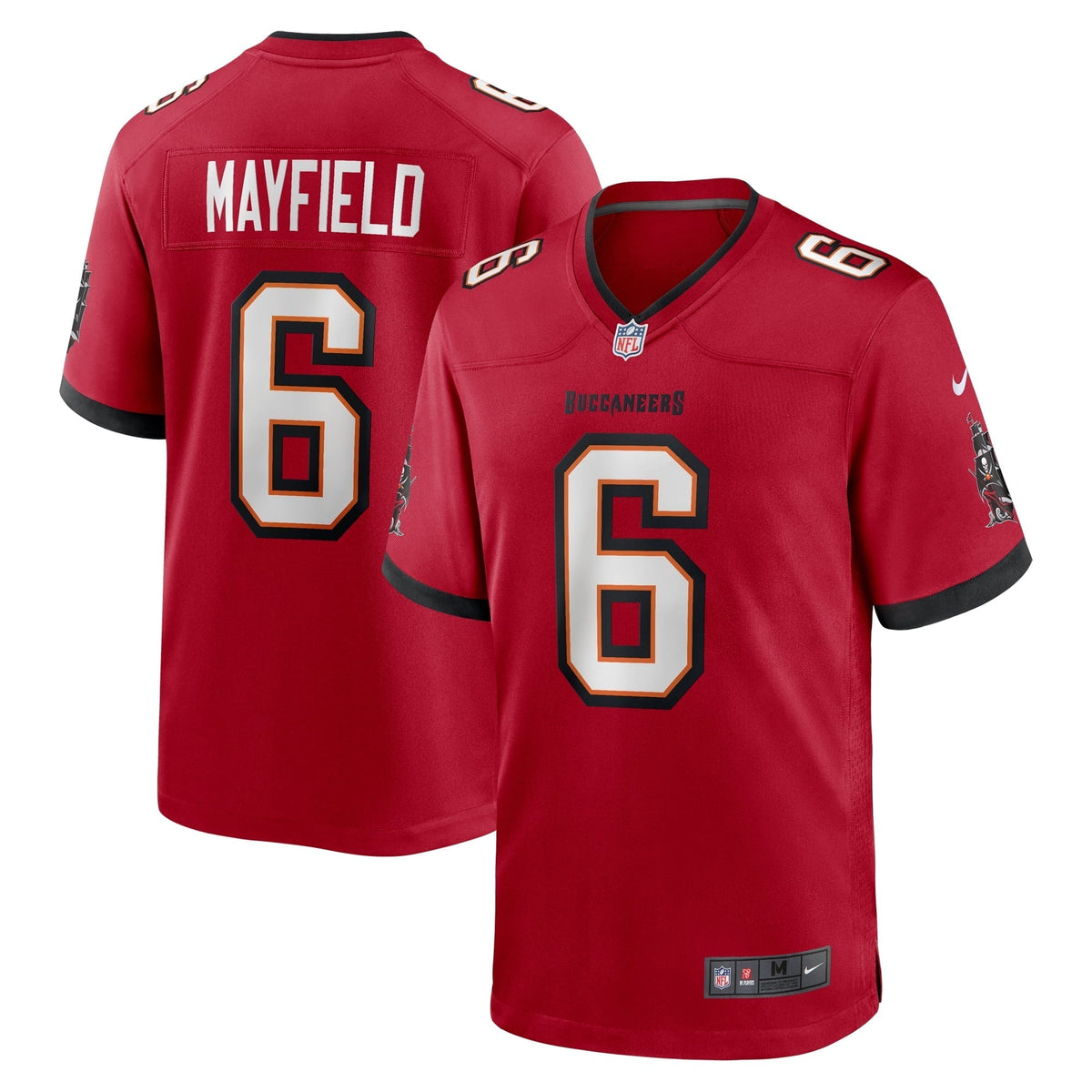 Men s Nike Baker Mayfield Red Tampa Bay Buccaneers Game Jersey