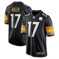 Men s Nike Anthony Miller Black Pittsburgh Steelers Game Jersey