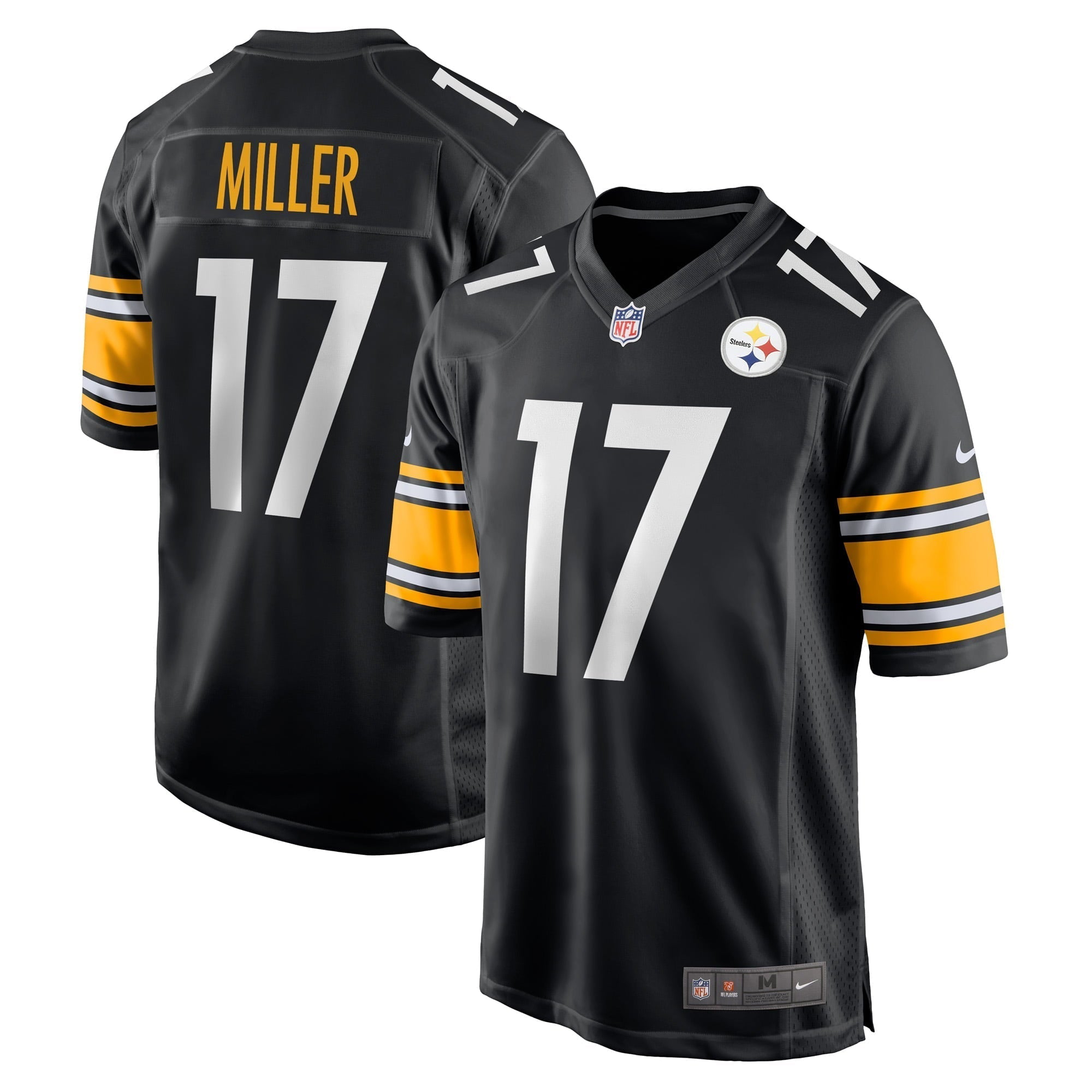 Men s Nike Anthony Miller Black Pittsburgh Steelers Game Jersey