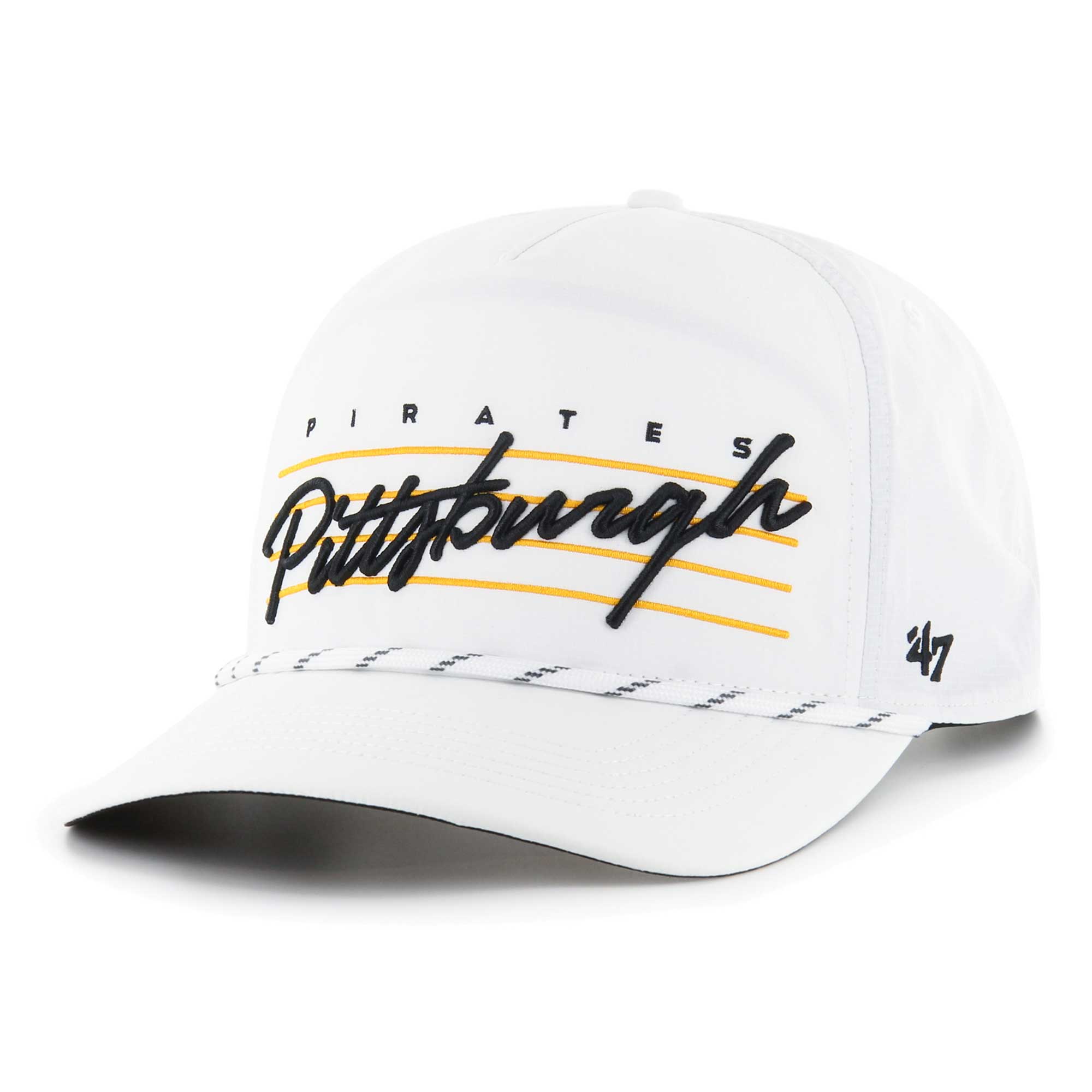 Pittsburgh Pirates '47 2023 City Connect Downburst Hitch Snapback Hat - White