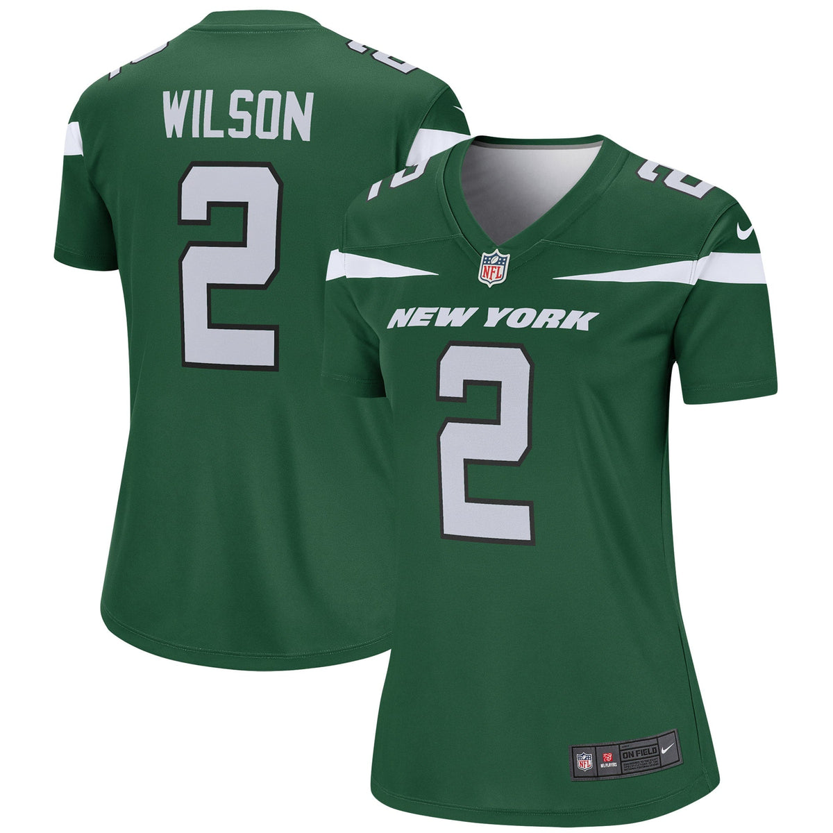 Women s Nike Zach Wilson Gotham Green New York Jets Legend Jersey