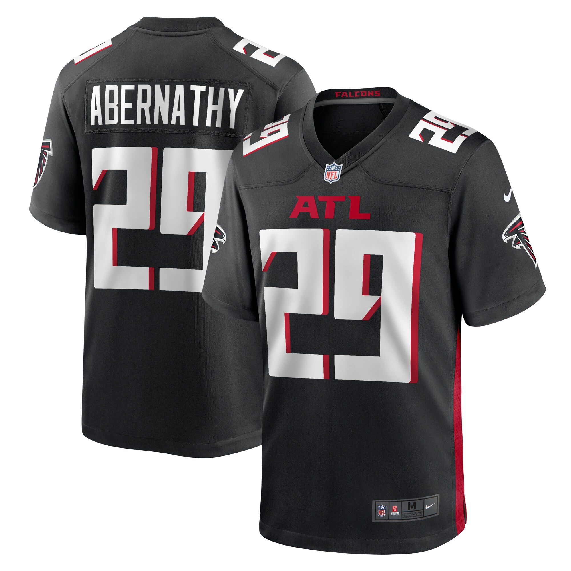 Micah Abernathy Atlanta Falcons Nike Team Game Jersey    Black