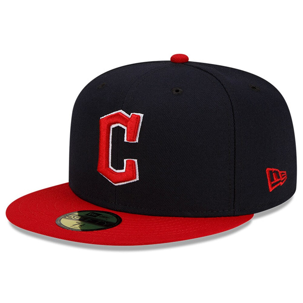 Cleveland Guardians New Era Home Authentic Collection On-Field 59FIFTY Fitted Hat - Navy/Red