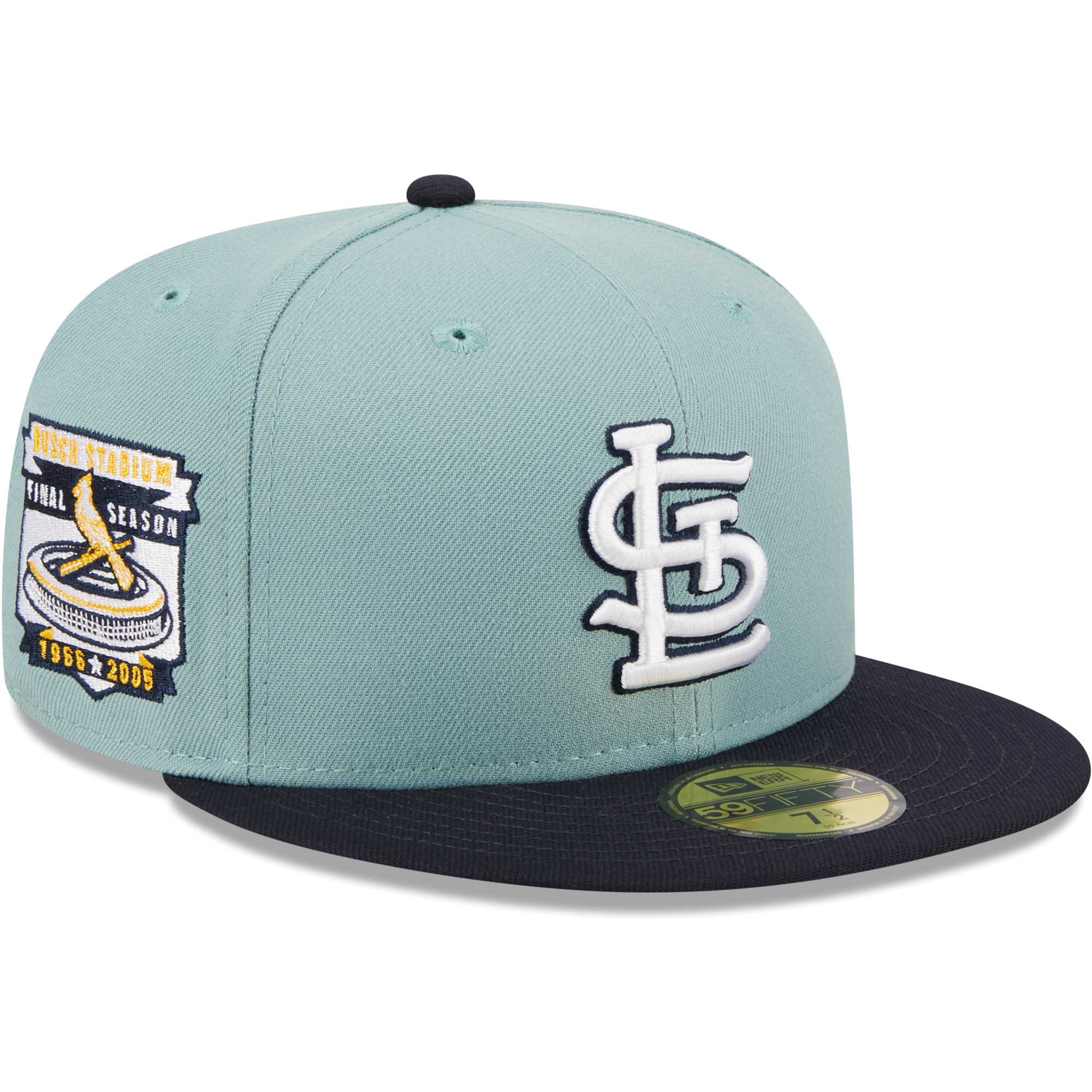 St. Louis Cardinals New Era Beach Kiss 59FIFTY Fitted Hat - Light Blue/Navy