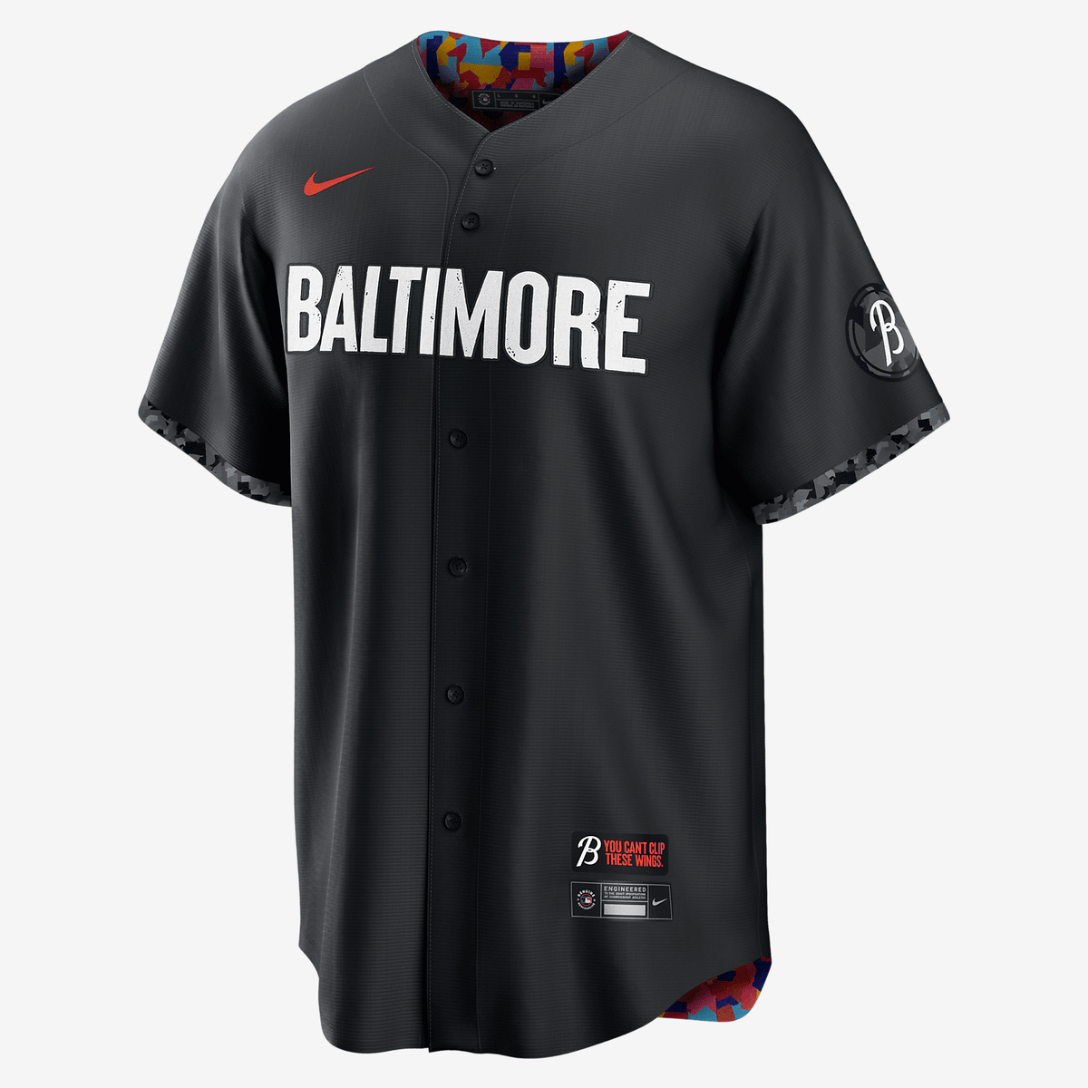 MLB Baltimore Orioles City Connect (Cedric Mullins) Men's Replica Baseball Jersey - Black