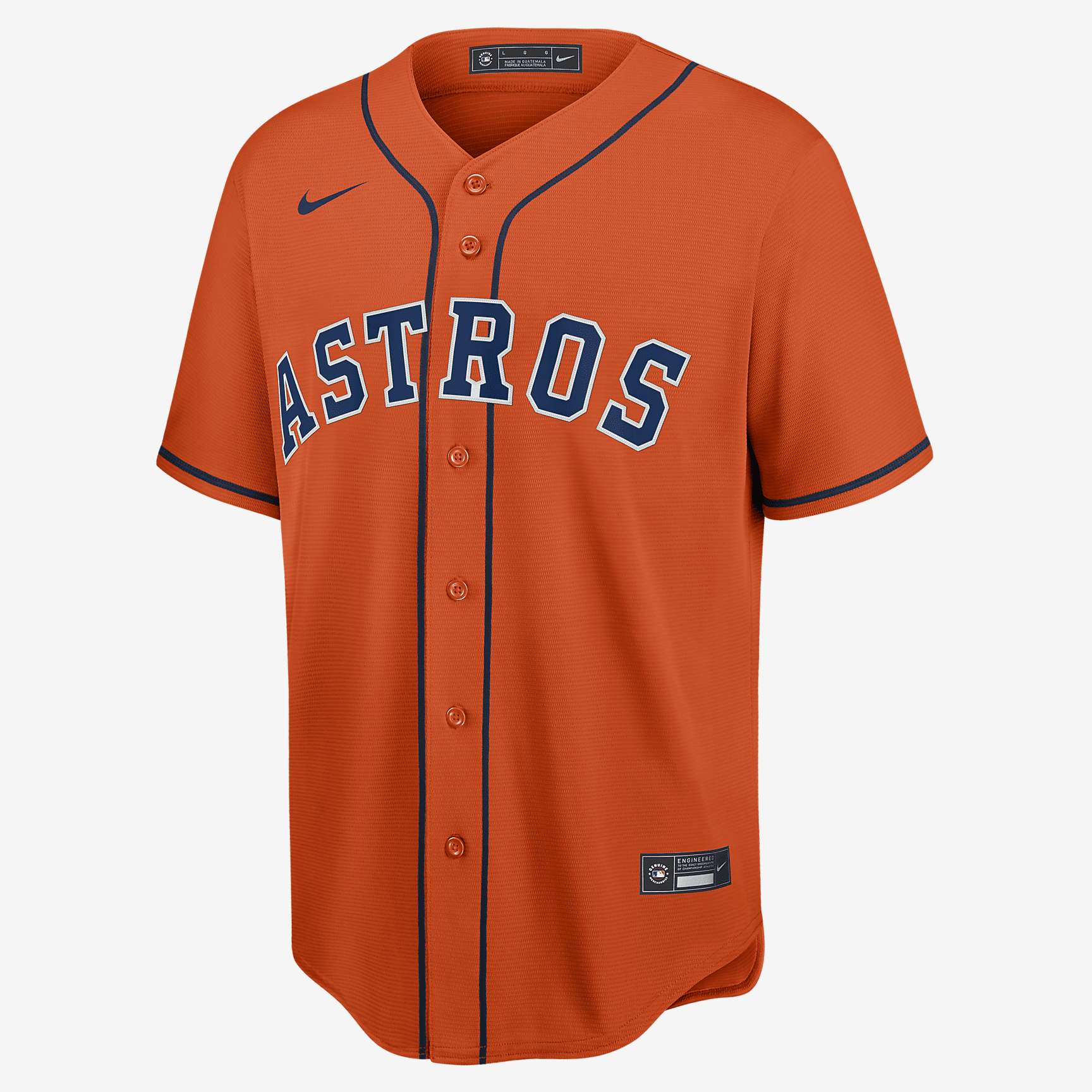MLB Houston Astros (Jose Altuve) Men's Replica Baseball Jersey - Team Orange