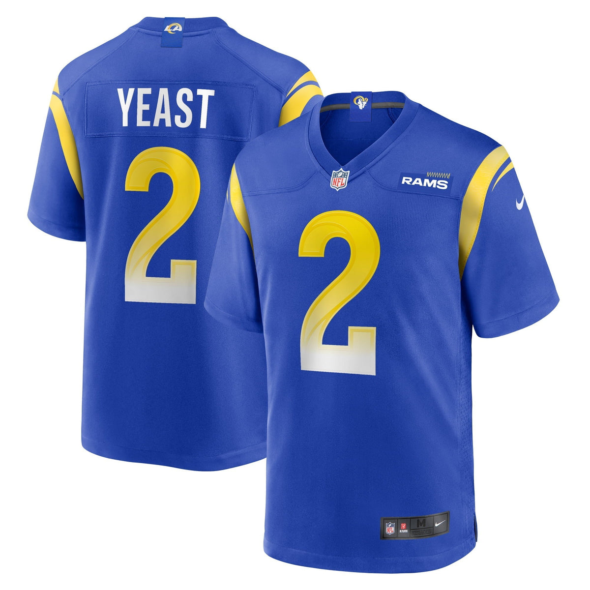 Men s Nike Russ Yeast Royal Los Angeles Rams Home Game Jersey