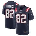 T.J. Luther New England Patriots Nike Team Game Jersey    Navy