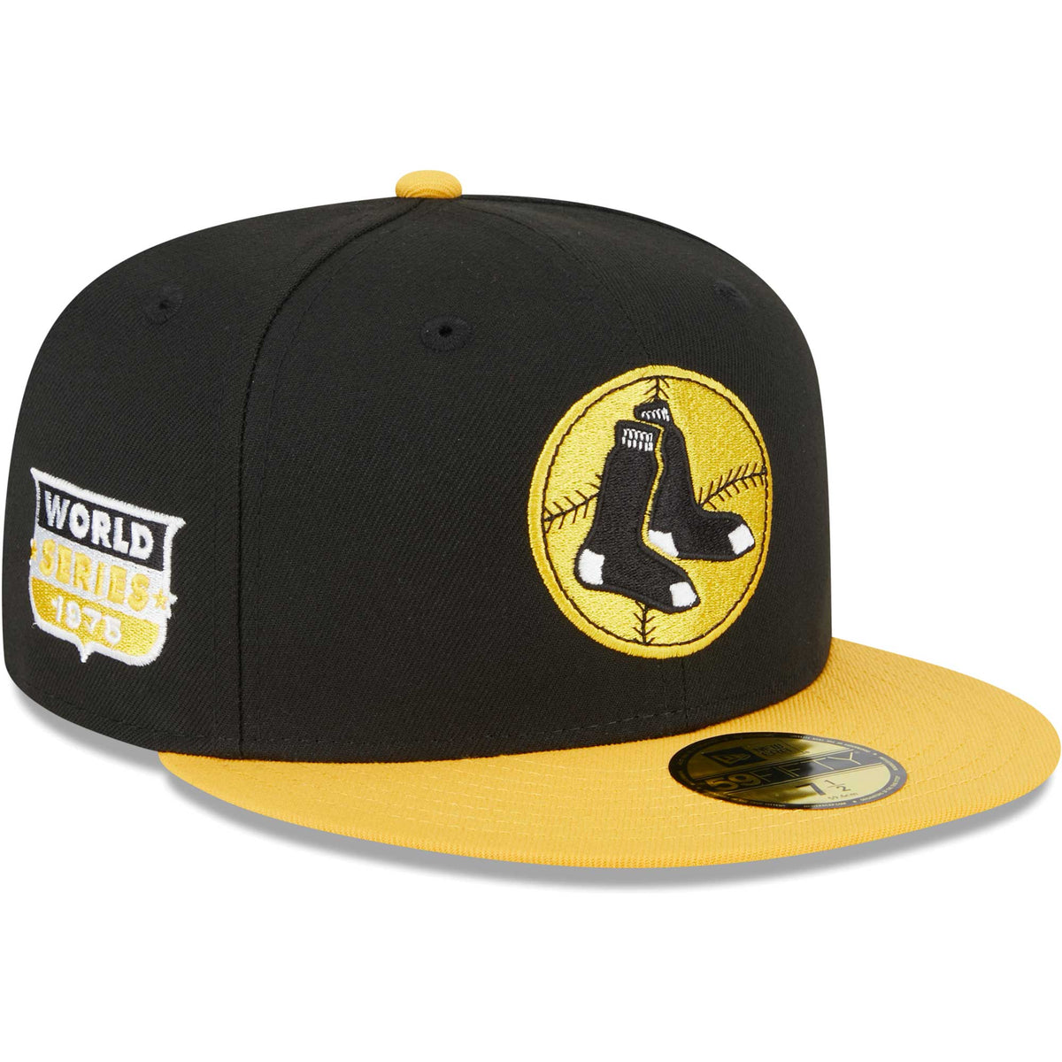 Boston Red Sox New Era 59FIFTY Fitted Hat - Black/Gold