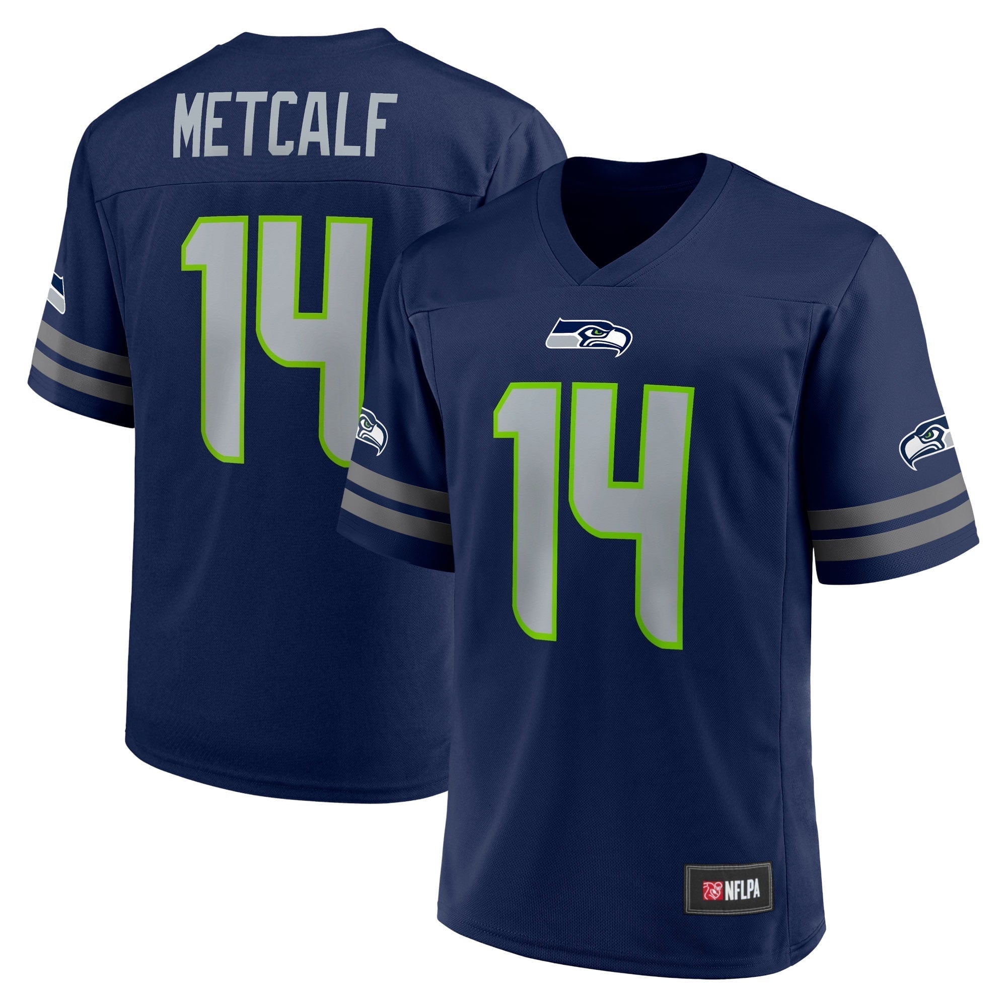 Men s Fanatics Branded DK Metcalf College Navy Seattle Seahawks Replica Player Jersey