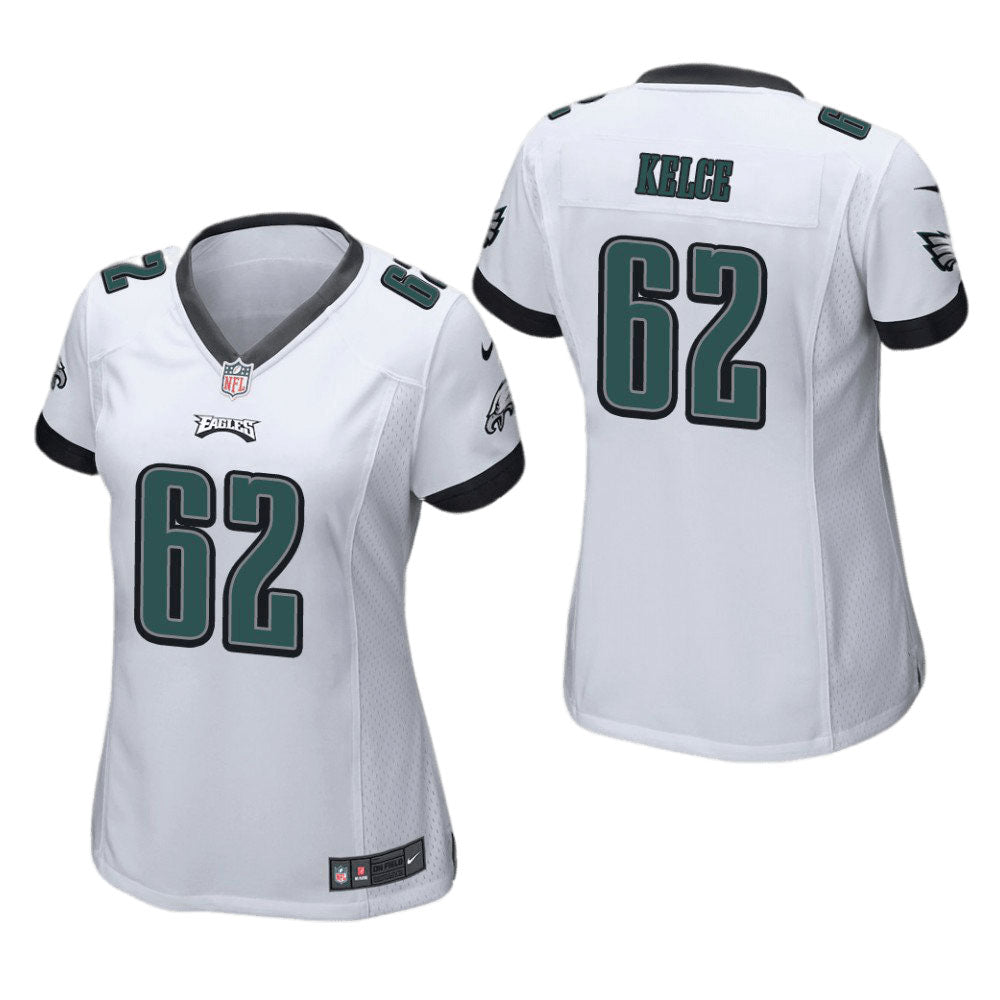 Women s Philadelphia Eagles Jason Kelce Game Jersey   White