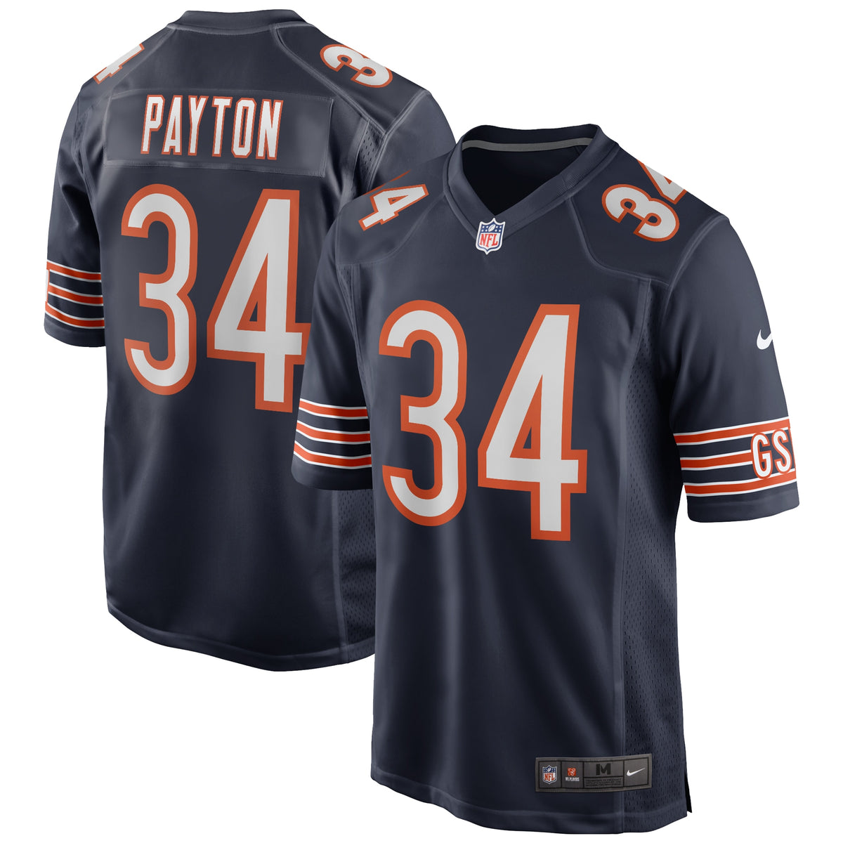 Walter Payton Chicago Bears Nike Game Retired Player Jersey   Navy