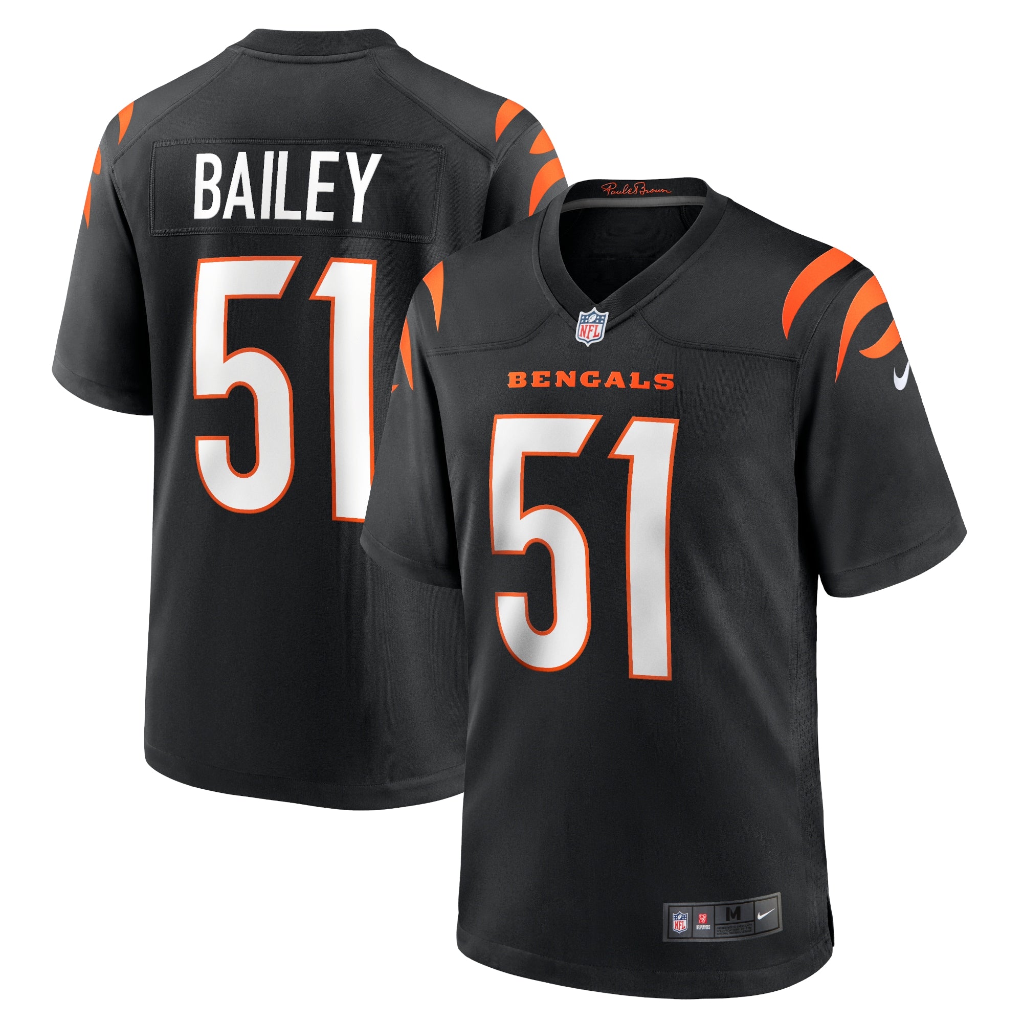 Markus Bailey Cincinnati Bengals Nike Game Jersey   Black
