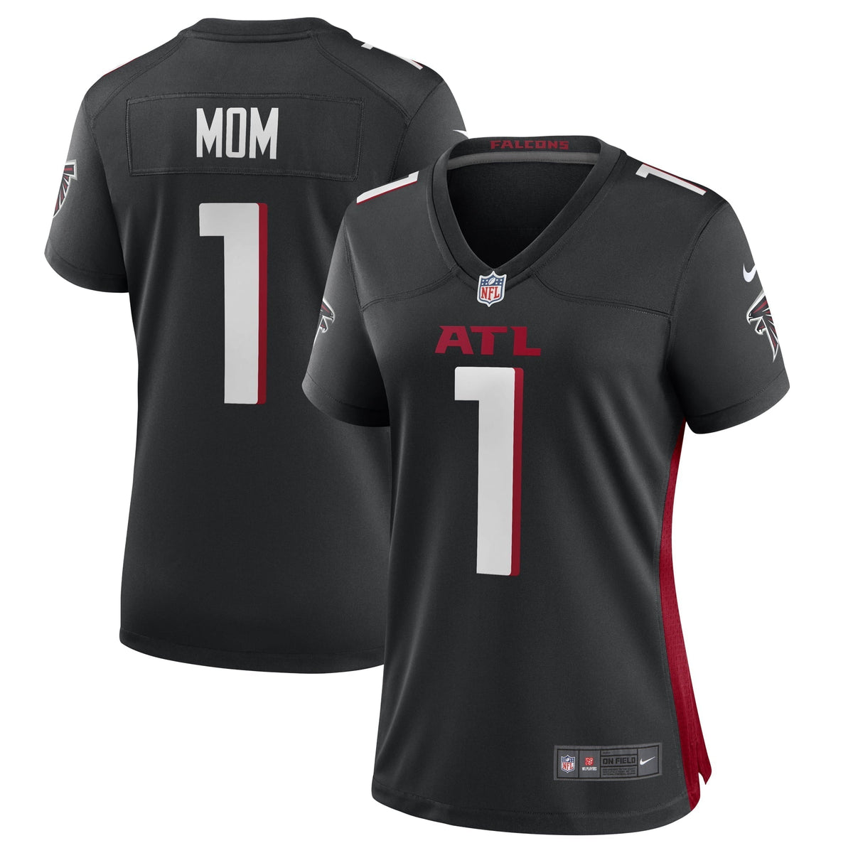 Women s Nike Number 1 Mom Black Atlanta Falcons Game Jersey