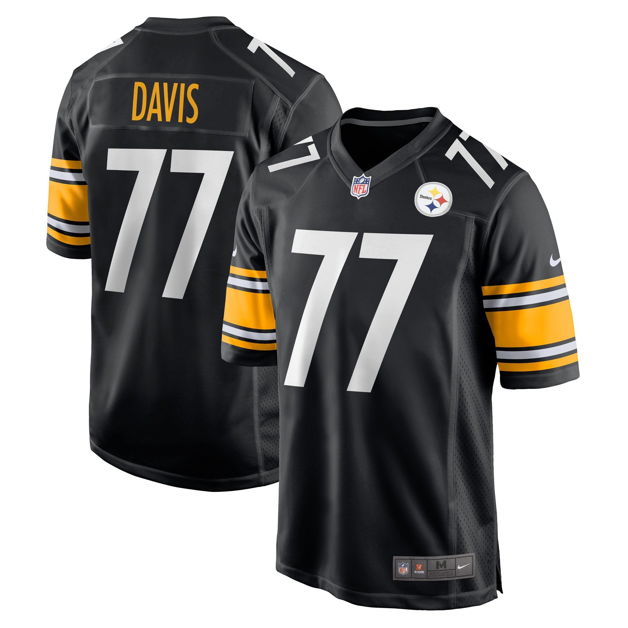 Jesse Davis Pittsburgh Steelers Nike Game Player Jersey   Black