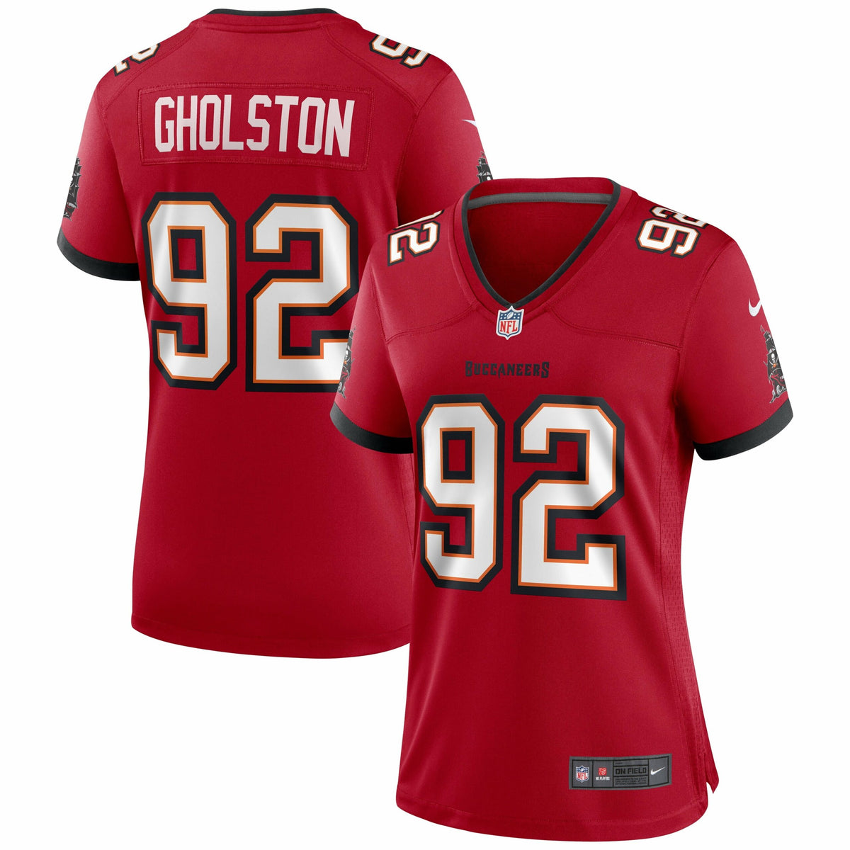 Women s Nike William Gholston Red Tampa Bay Buccaneers Game Jersey
