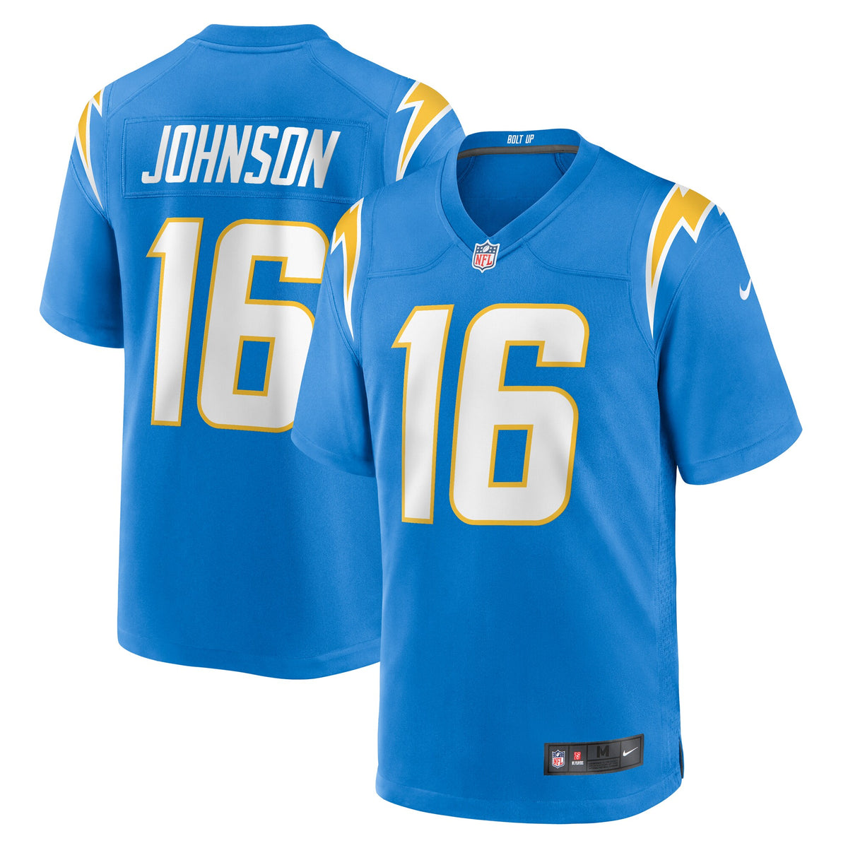 Tyler Johnson Los Angeles Chargers Nike Team Game Jersey    Powder Blue