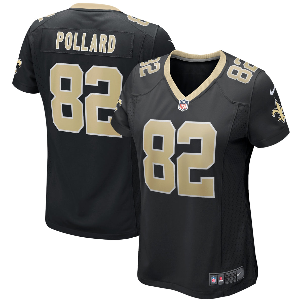 Bob Pollard New Orleans Saints Nike Women s Game Retired Player Jersey   Black