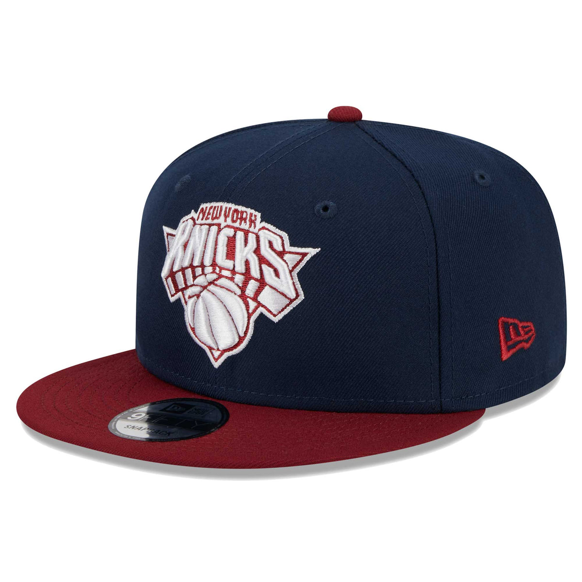 New York Knicks New Era Two-Tone Color Pack 9FIFTY Snapback Hat - Navy/Crimson