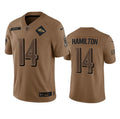 Men s Baltimore Ravens Kyle Hamilton 2023 Brown Salute To Service Limited Stitched Jersey