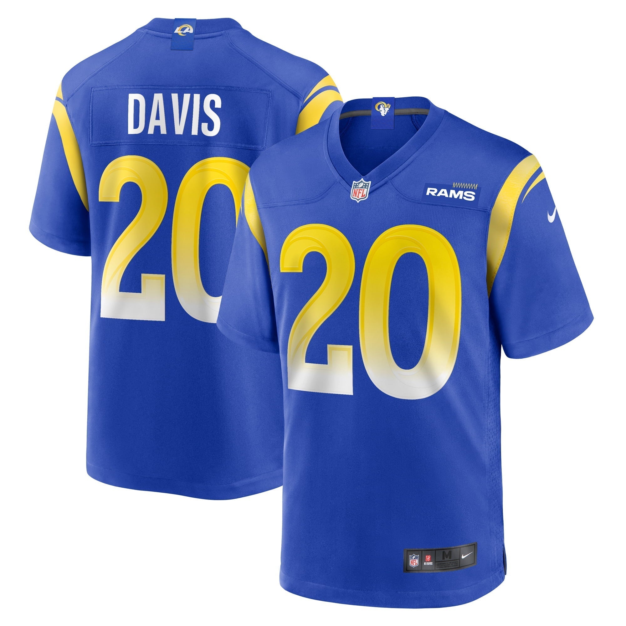 Men s Nike Tyon Davis Royal Los Angeles Rams Home Game Jersey
