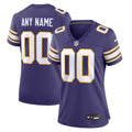 Minnesota Vikings Nike Women s Classic Custom Game Jersey   Purple