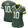 Women s Green Bay Packers Jordan Love Game Jersey Green