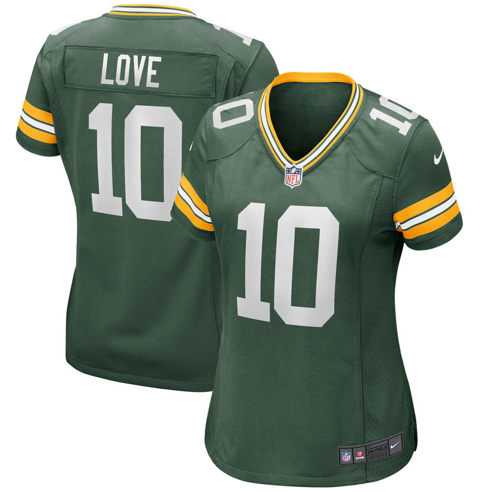 Women s Green Bay Packers Jordan Love Game Jersey Green