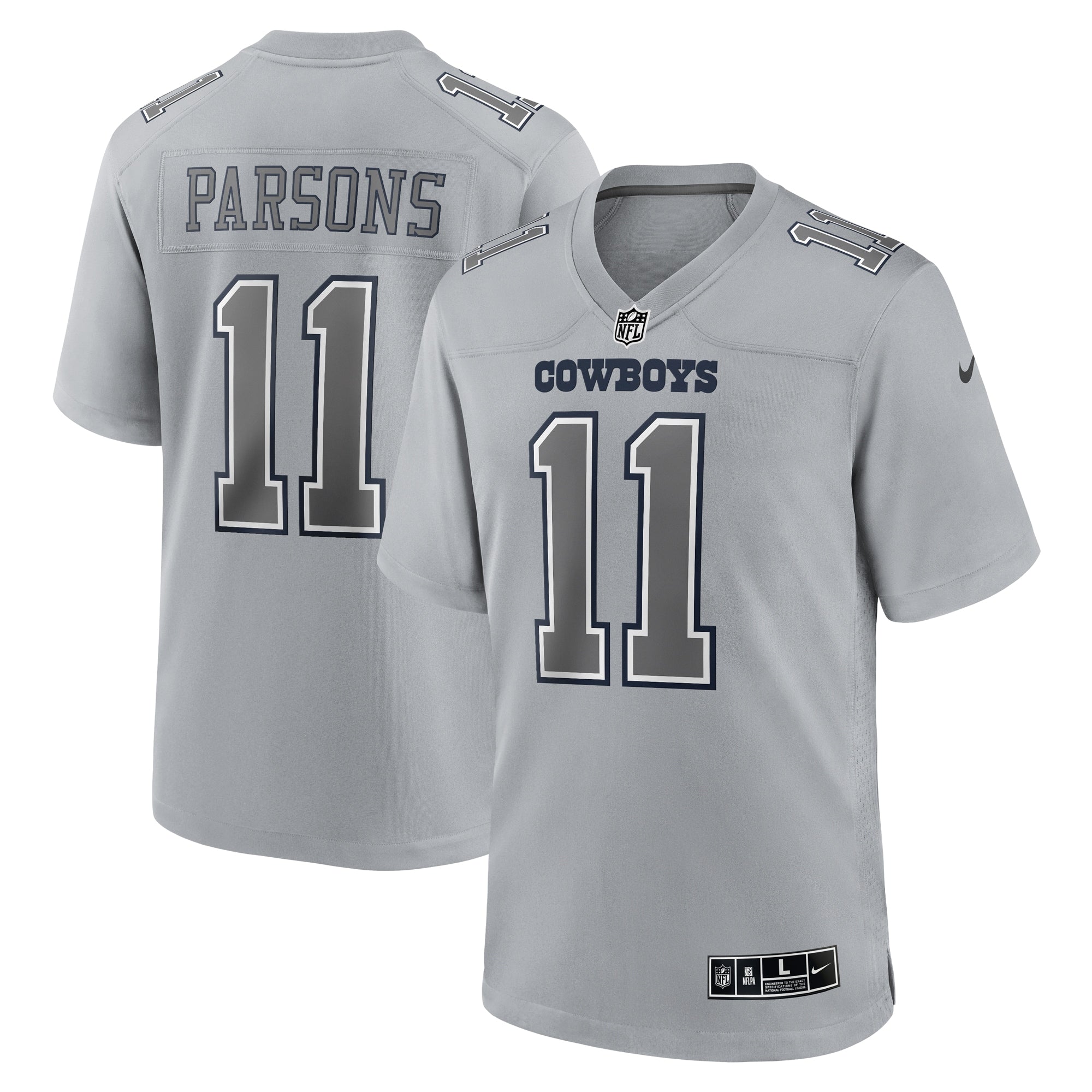 Micah Parsons Dallas Cowboys Nike Atmosphere Fashion Game Jersey   Gray