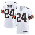 Men s Nike Nick Chubb White Cleveland Browns Game Jersey