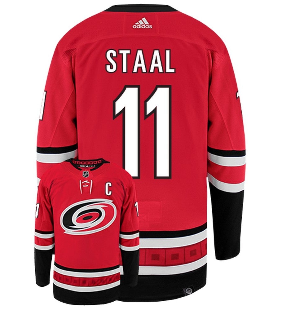 Jordans Staal Carolina Hurricanes Adidas Primegreen Authentic NHL Hockey Jersey