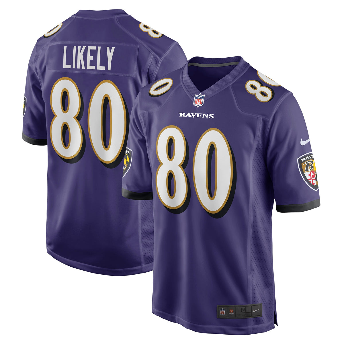 Isaiah Likely Baltimore Ravens Nike Player Game Jersey   Purple