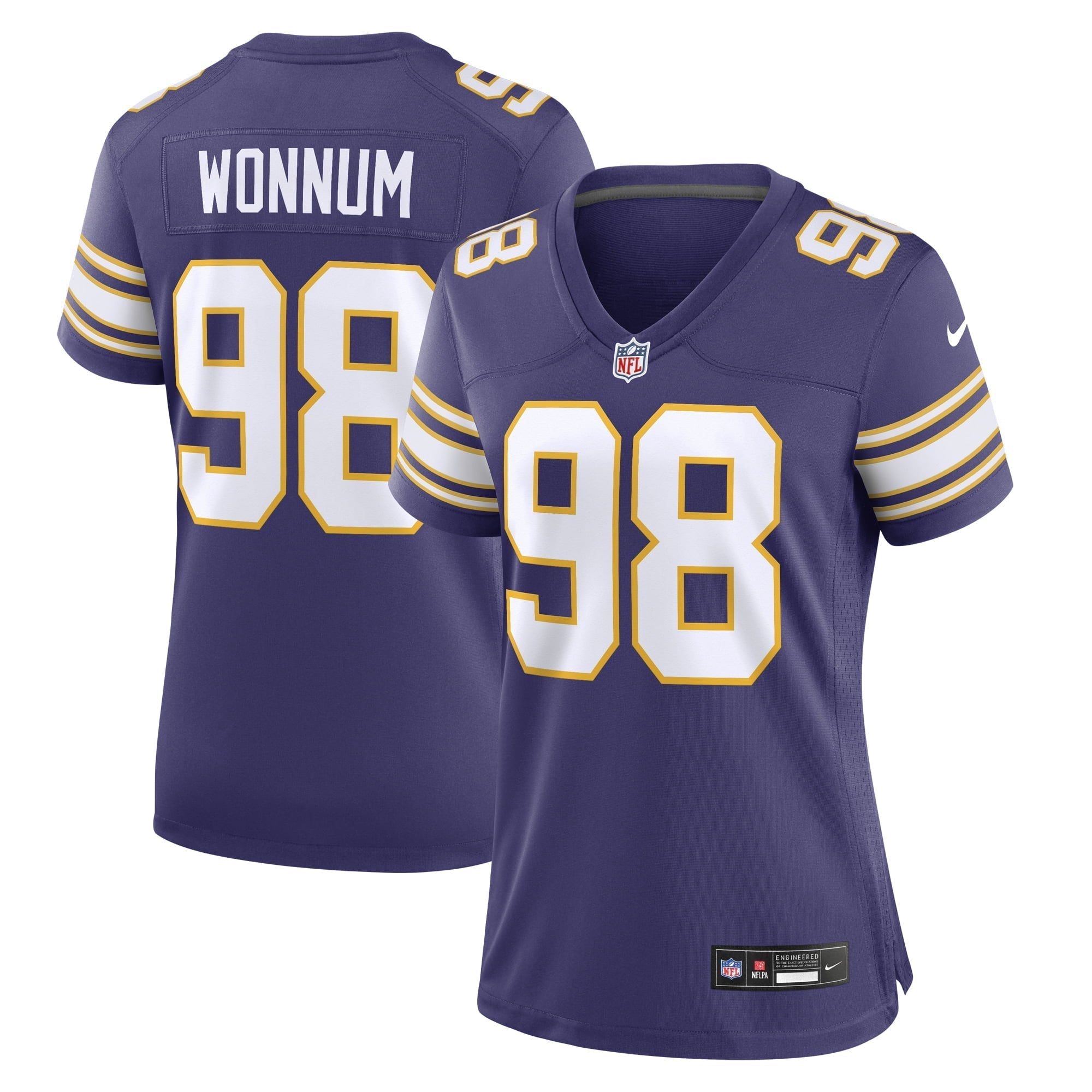 Women s Nike D.J. Wonnum Purple Minnesota Vikings Classic Player Game Jersey