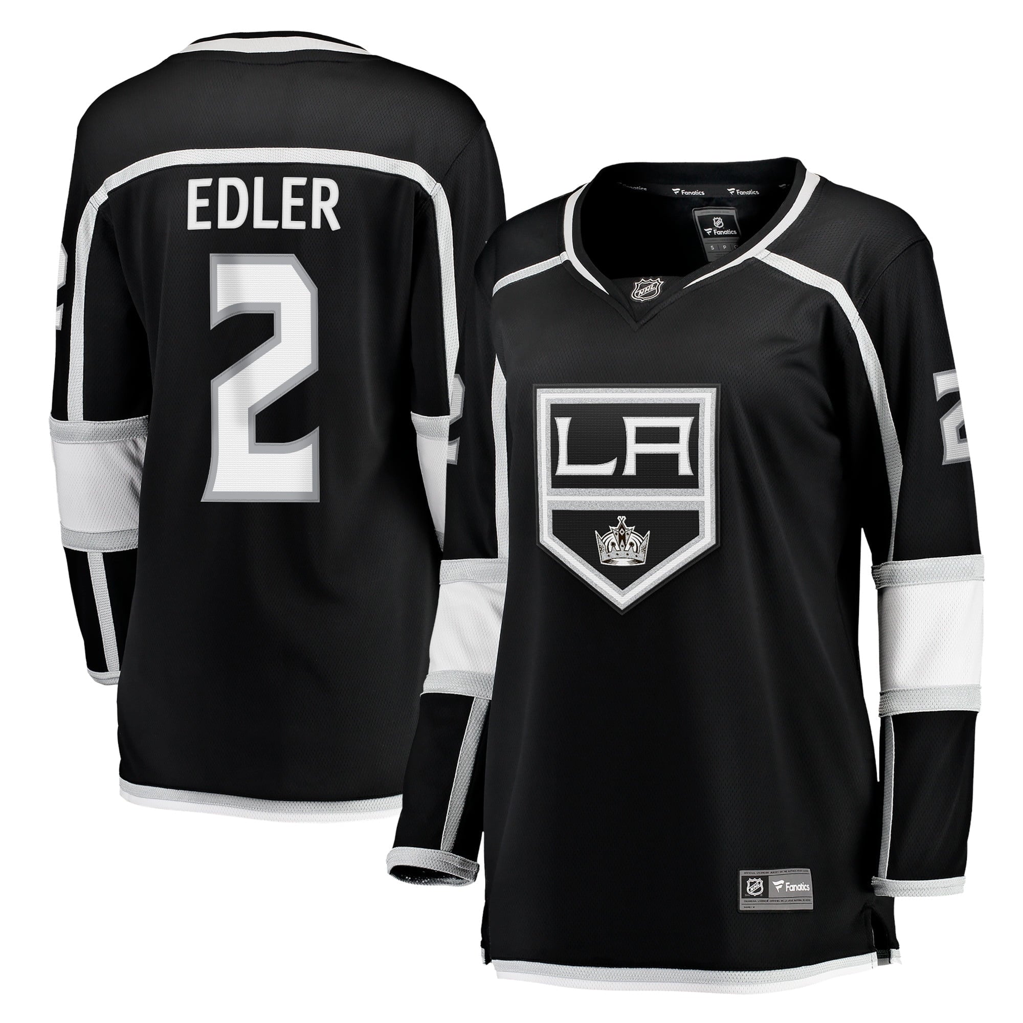 Women's Fanatics Branded Alexander Edler Black Los Angeles Kings Home Breakaway Player Jersey