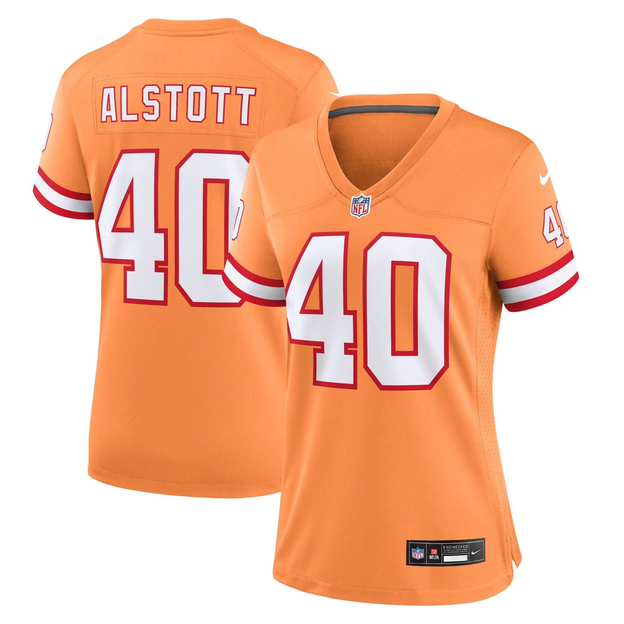 Mike Alstott Tampa Bay Buccaneers Nike Women s Throwback Game Jersey   Orange