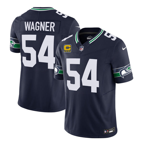 Men s Seattle Seahawks Bobby Wagner 2023 F.U.S.E. With 4-Star C Patch Navy Limited Stitched Jersey