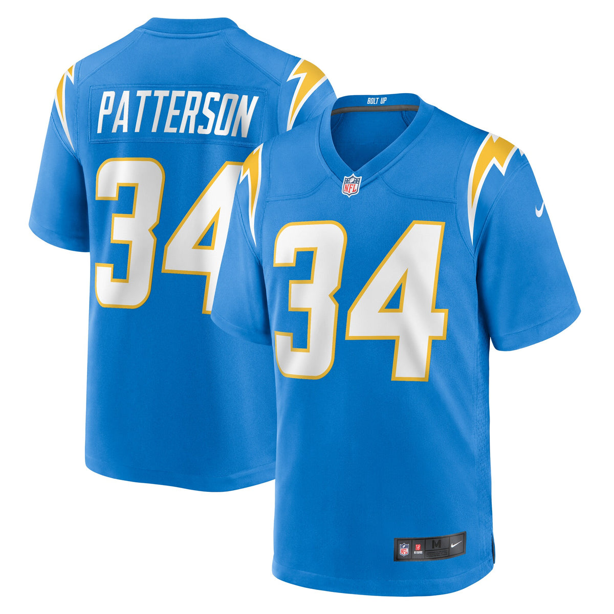 Jaret Patterson Los Angeles Chargers Nike Team Game Jersey    Powder Blue