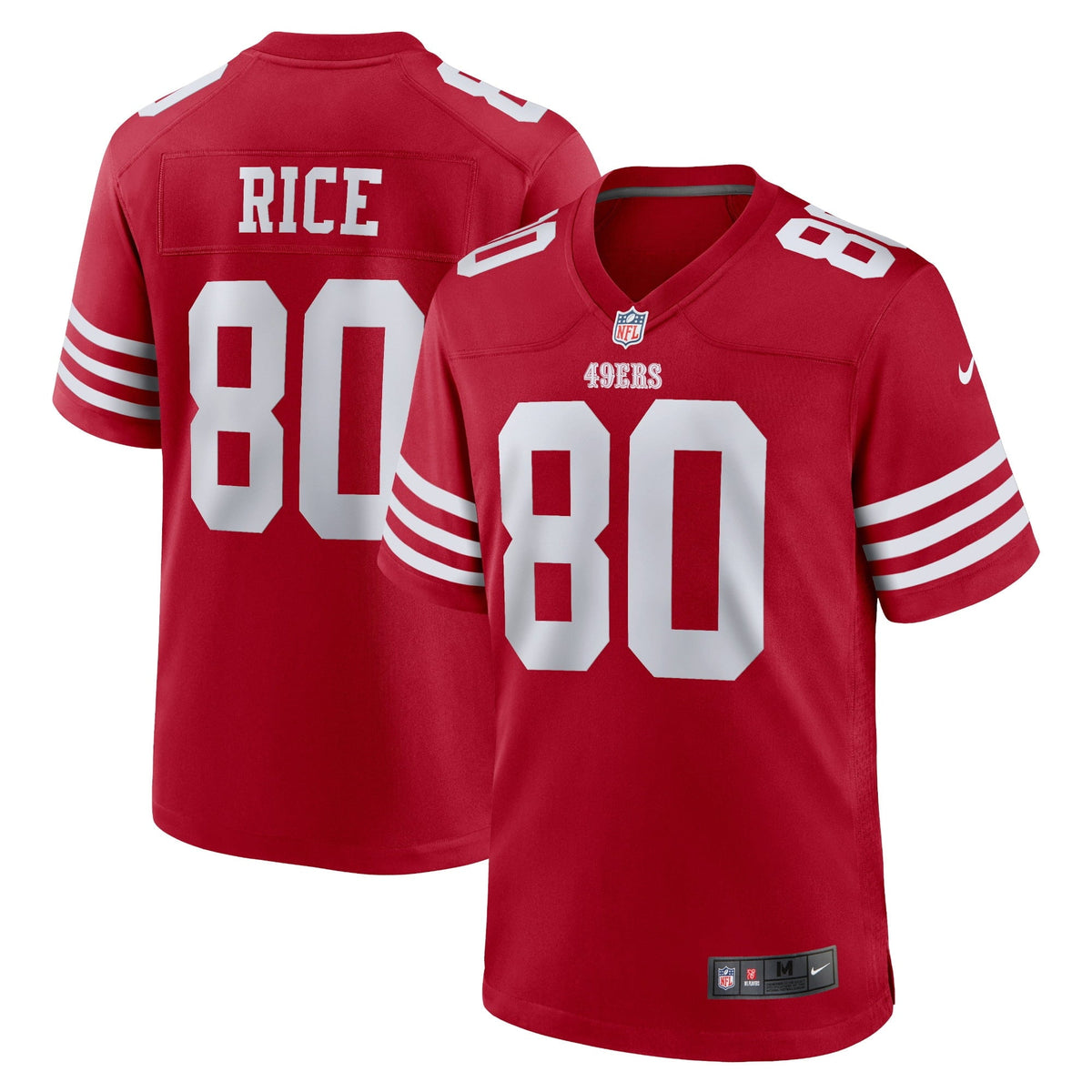 Men s Nike Jerry Rice Scarlet San Francisco 49ers Retired Team Player Game Jersey