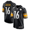Men s Nike Josh Jackson Black Pittsburgh Steelers Game Player Jersey