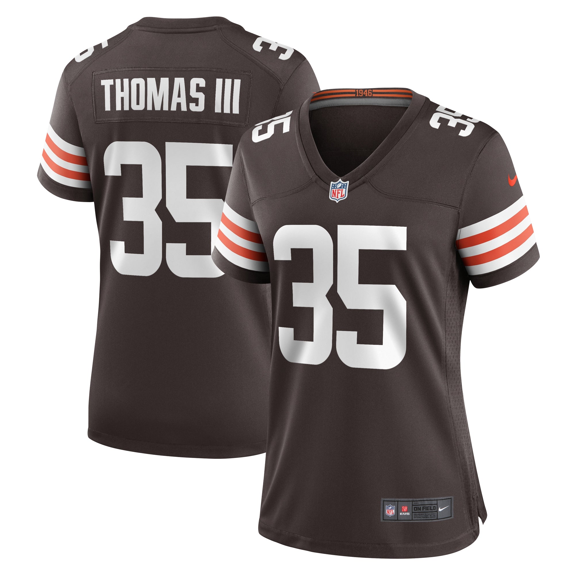 Charlie Thomas Cleveland Browns Nike Women s Team Game Jersey    Brown