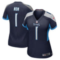 Number 1 Mom Tennessee Titans Nike Women s Game Jersey   Navy