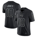 Men s Nike Mac Jones Black New England Patriots RFLCTV Limited Jersey