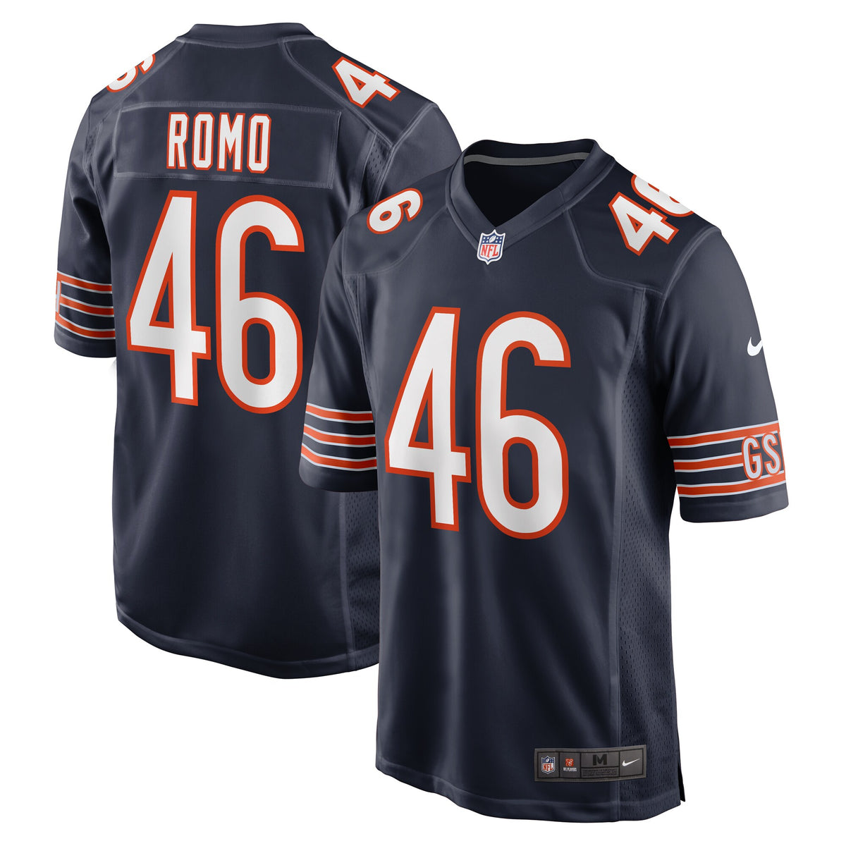 John Parker Romo Chicago Bears Nike Team Game Jersey    Navy