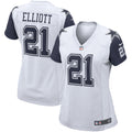 Ezekiel Elliott Dallas Cowboys Nike Women s Alternate Game Jersey   White