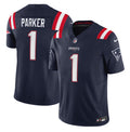 Men s New England Patriots DeVante Parker Navy 2023 F.U.S.E. Vapor Limited Stitched Jersey